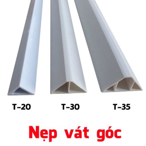 Nẹp vát góc nẹp nhựa tam giác vát cạnh cột bê tông